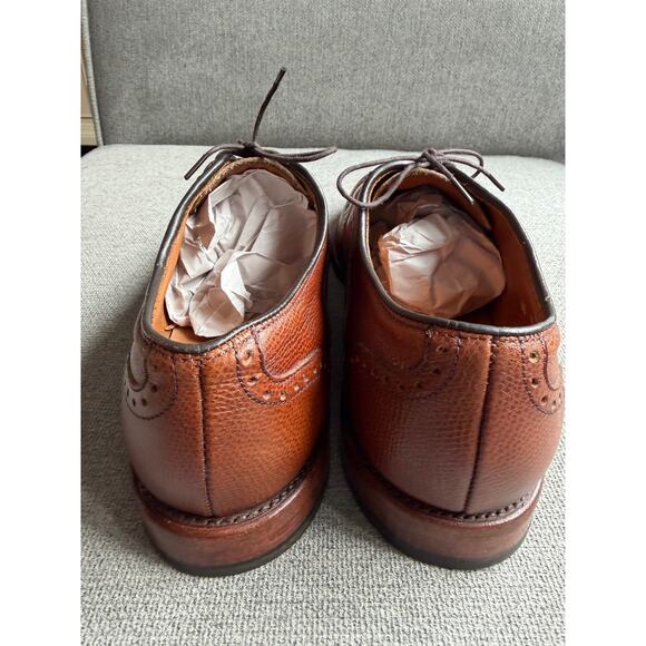 Allen Edmonds McAllister Wingtip Oxford Dress Shoe Men\'s 10 Chili Leather main image 5